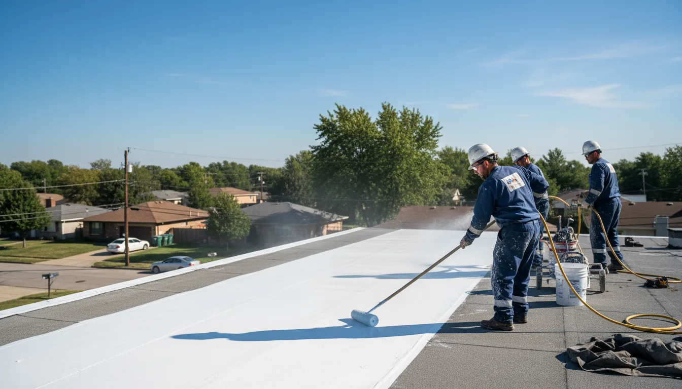 Commercial roof coating in Denton, NC near me